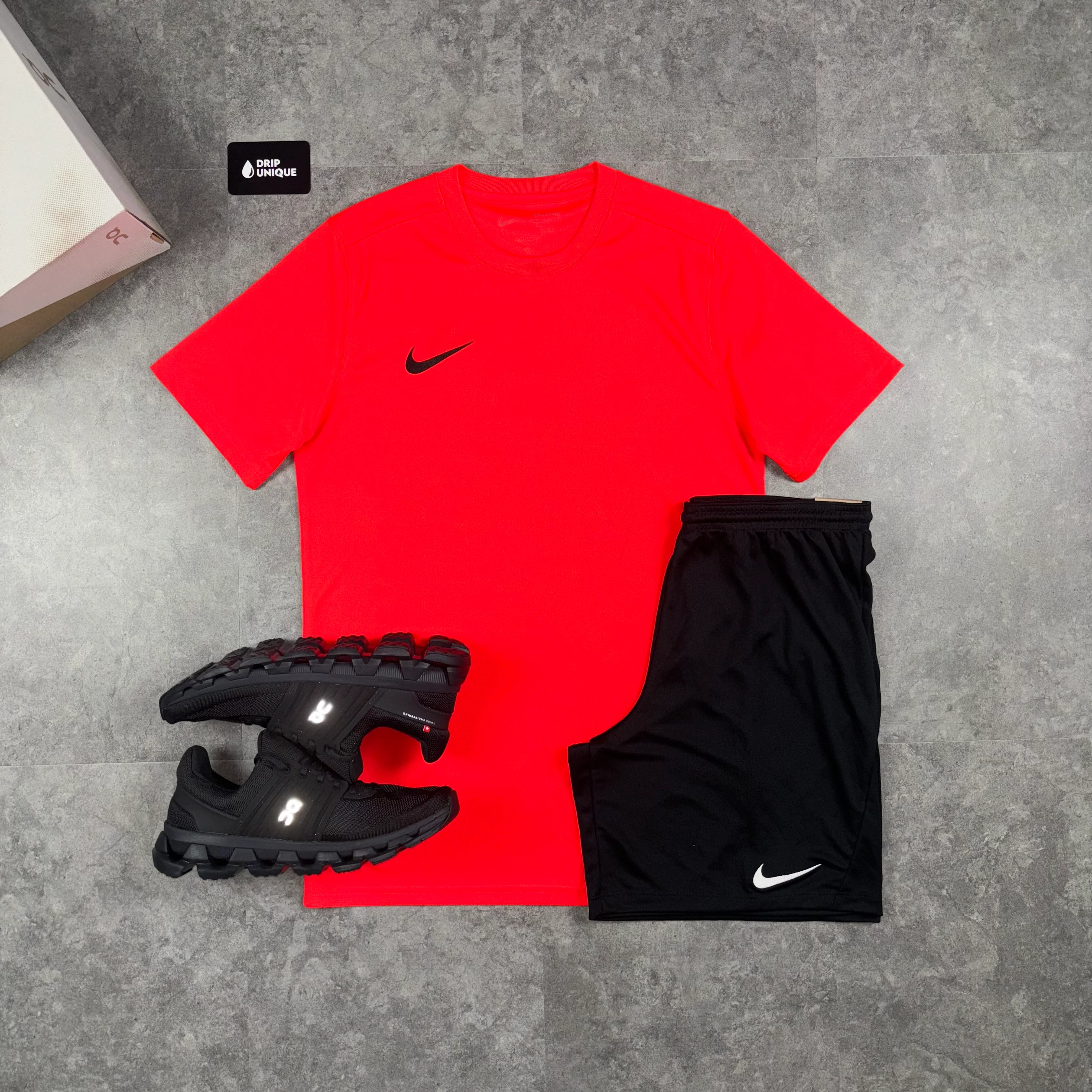 Nike Dri-Fit T-Shirt Crimson Red - Image 7