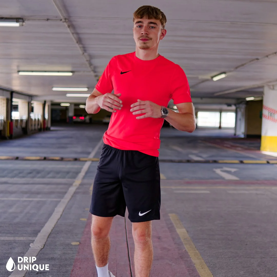 Nike Dri-Fit T-Shirt Crimson Red - Image 6