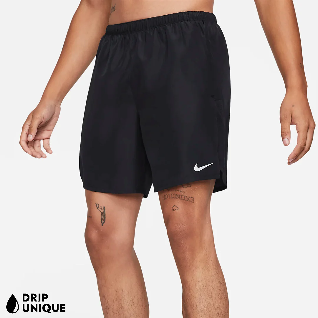 Nike Dri-Fit Challenger Shorts 7" Black - Image 3