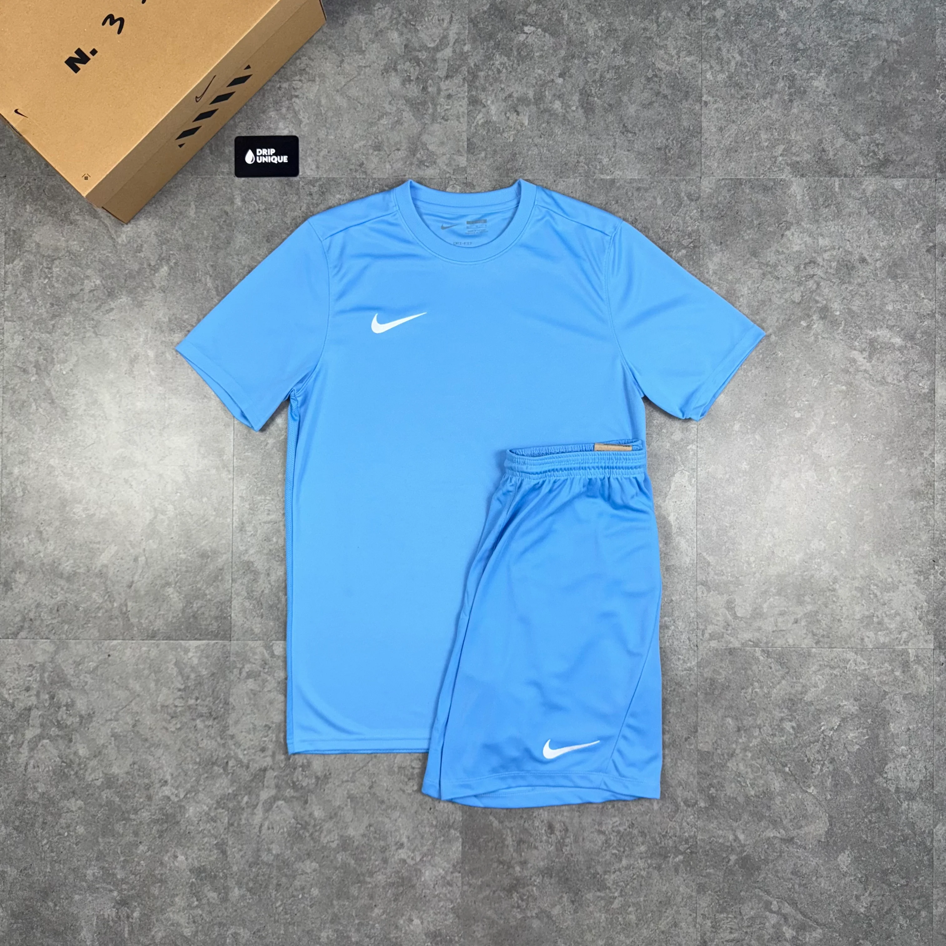 Nike Dri-Fit T-Shirt University Blue - Image 3