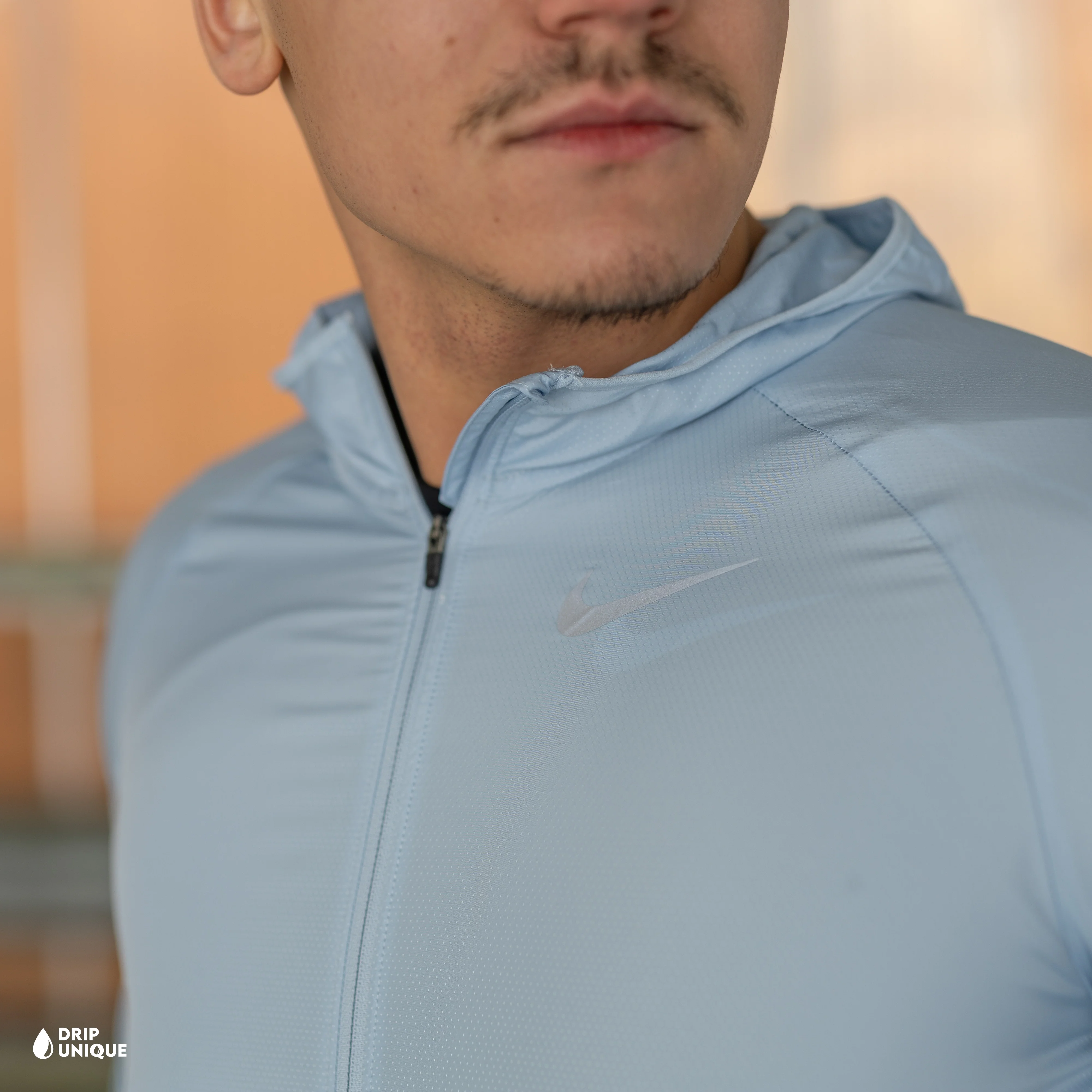 Nike Essential Windrunner Jacket Armoury Blue & Black Nike Phenom Pants Set - Image 4
