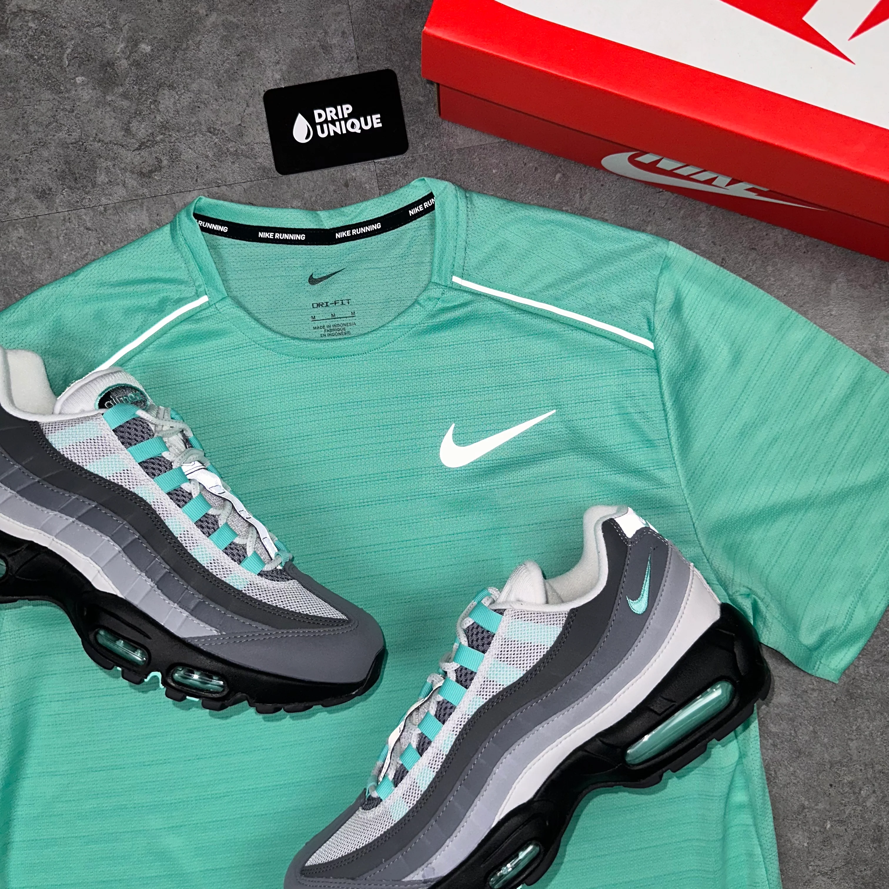 Nike Miler T-Shirt Mint Green - Image 3