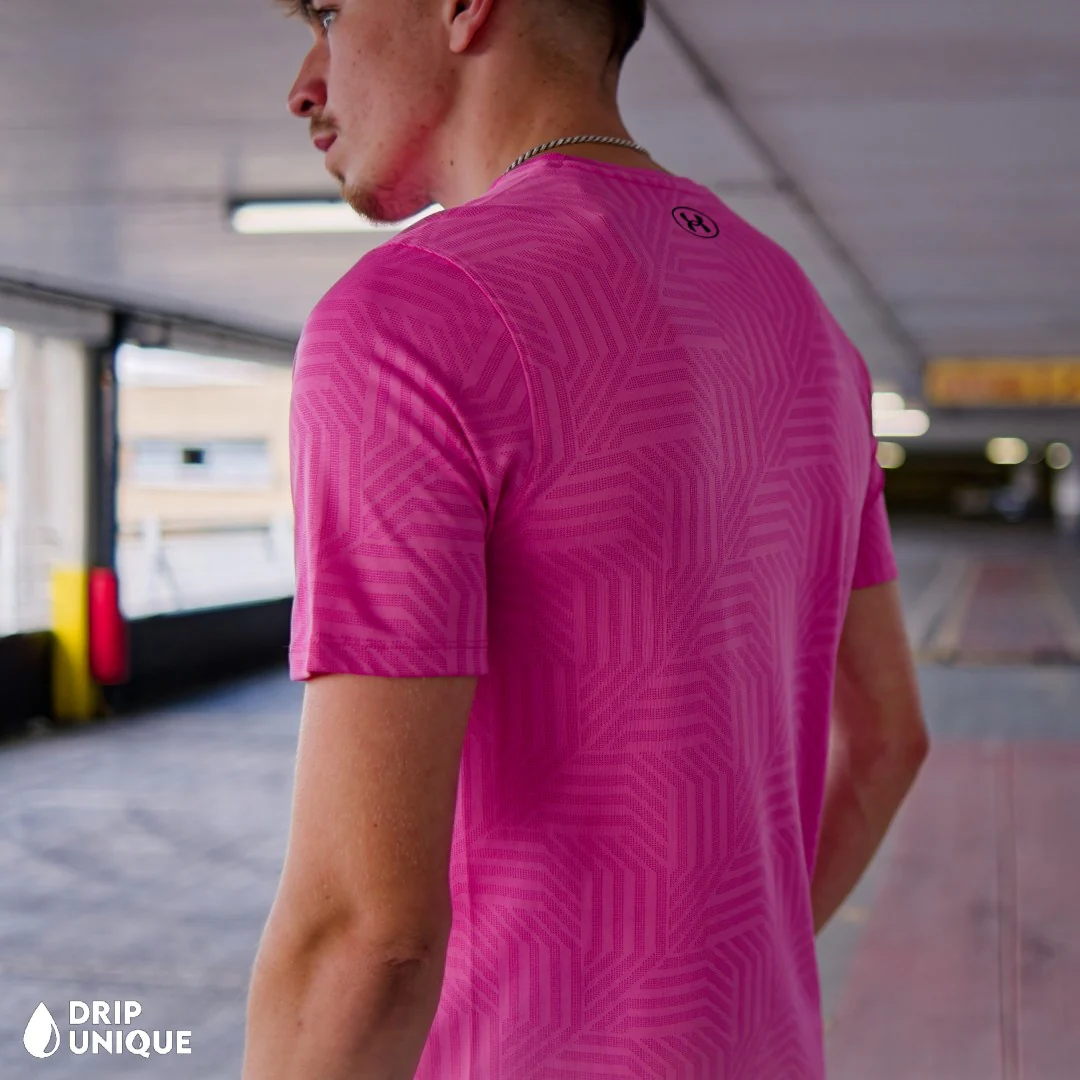 Under Armour Geo Tessa Vent T-Shirt Pink - Image 5