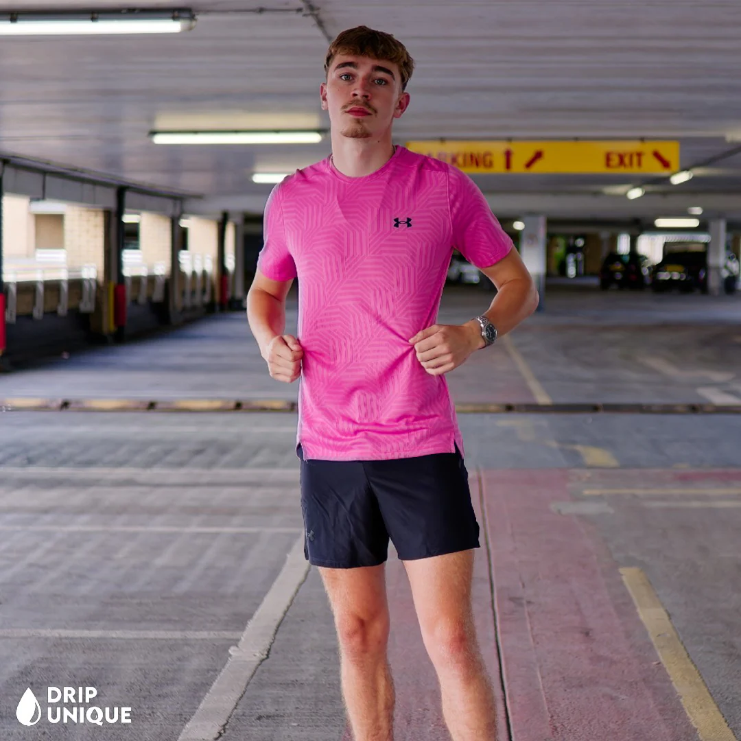 Under Armour Geo Tessa Vent T-Shirt Pink - Image 6