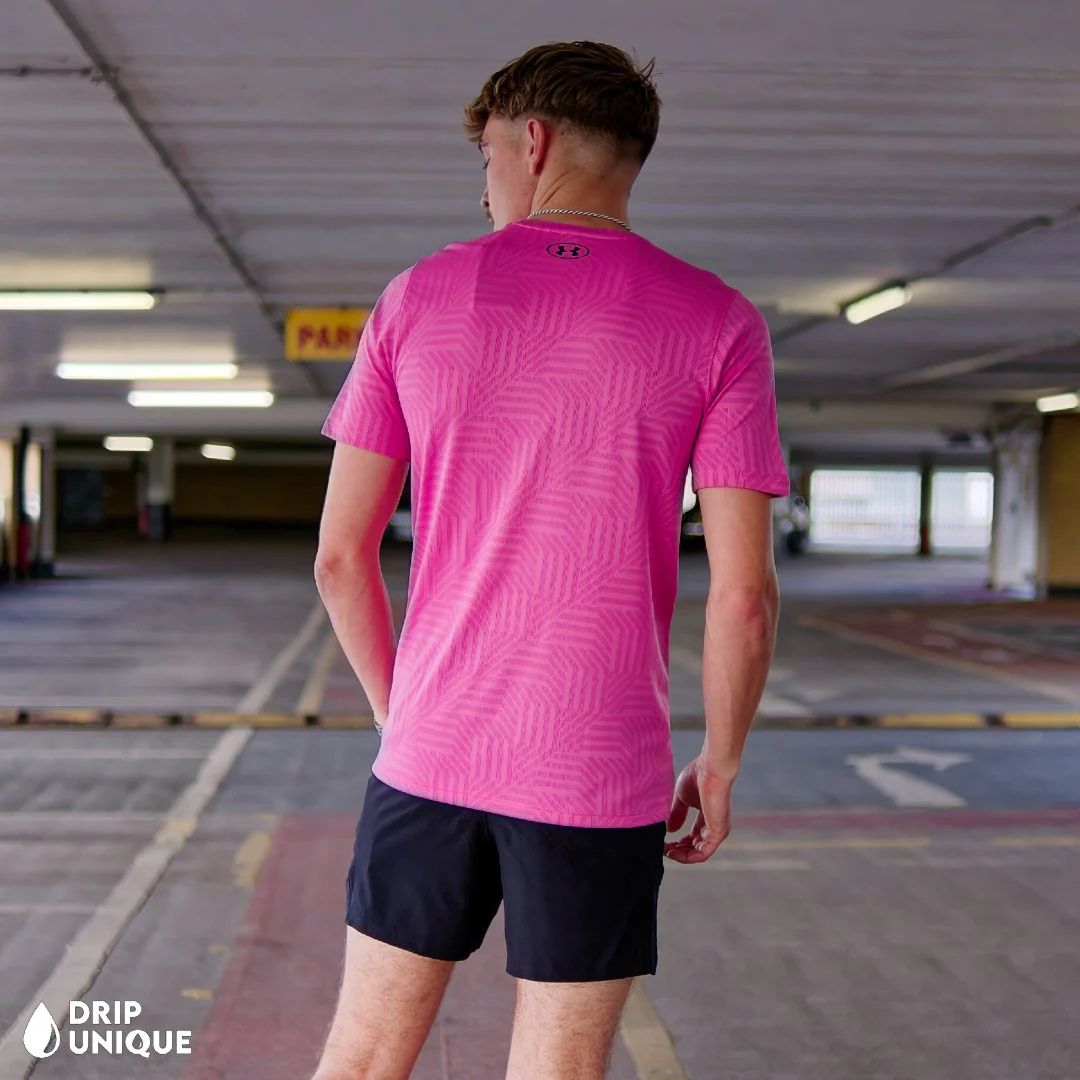 Under Armour Geo Tessa Vent T-Shirt Pink - Image 7